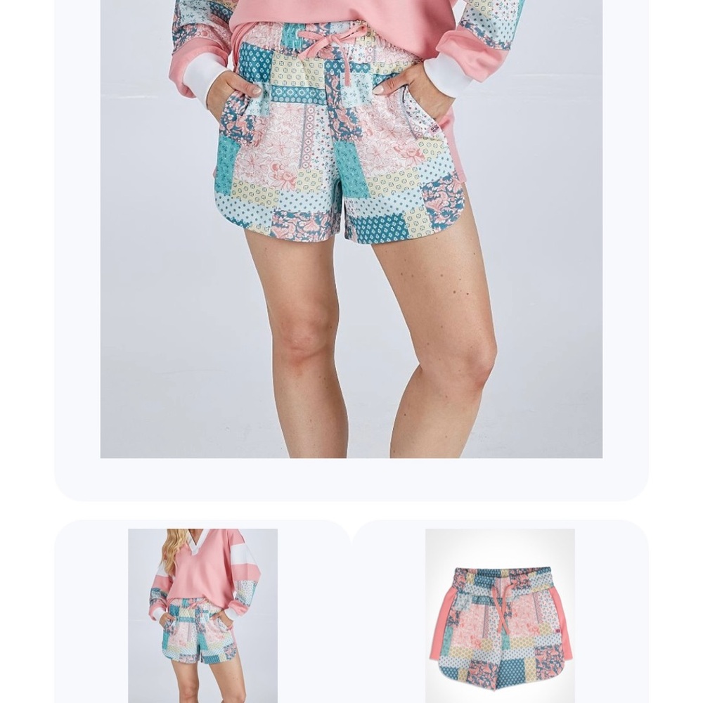 Simply Southern Patchwork Women's Athletic Shorts